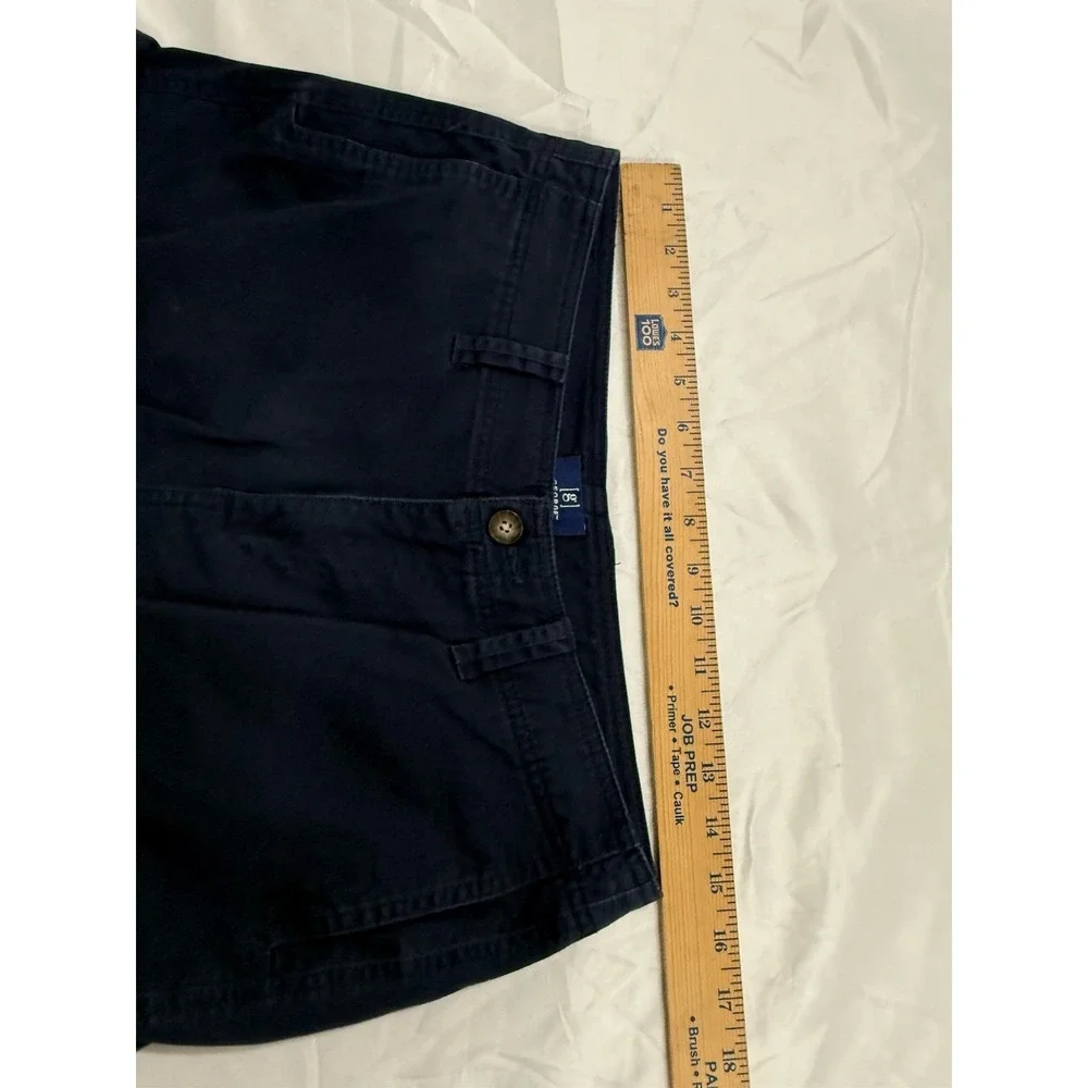 George Mens Blue At The Knee W/ Pockets Tech‎ Cargo Shorts Size 30
